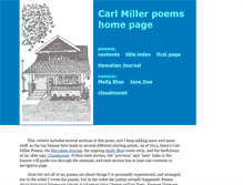 Tablet Screenshot of carlmillerpoems.com